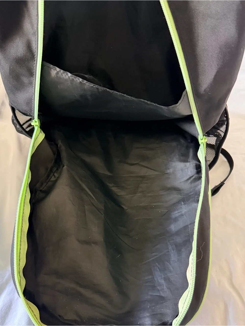 Puma Black Backpack with Neon Lime Accents
